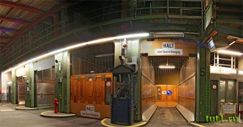 Гамбург - тоннель через Эльбу