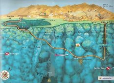 Дахаб, Голубая дыра - карта