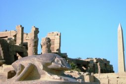 Статуя жука-скарабея в Луксоре - Египет